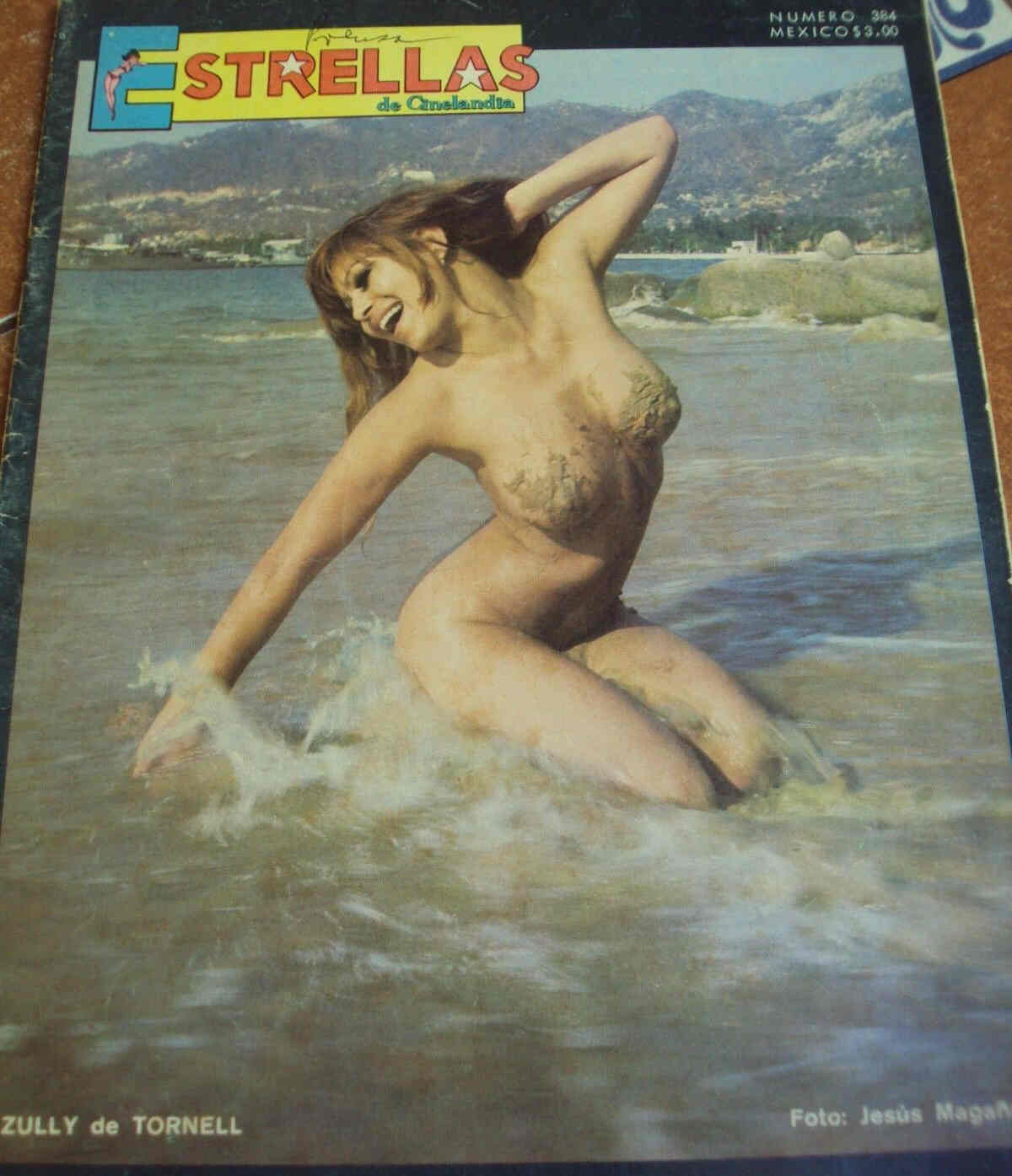 ESTRELLAS DE CINELANDIA magazine side cover Issue 384 11 January 1972