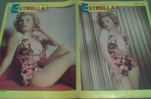 ESTRELLAS DE CINELANDIA magazine side cover Issue 542 1 February 1975