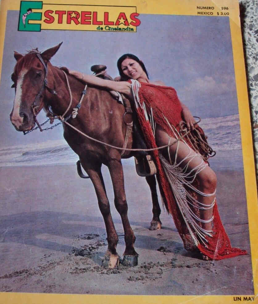 ESTRELLAS DE CINELANDIA magazine side cover Issue 596 14 February 1976