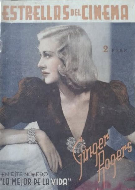 ESTRELLAS DEL CINEMA magazine side cover   1941