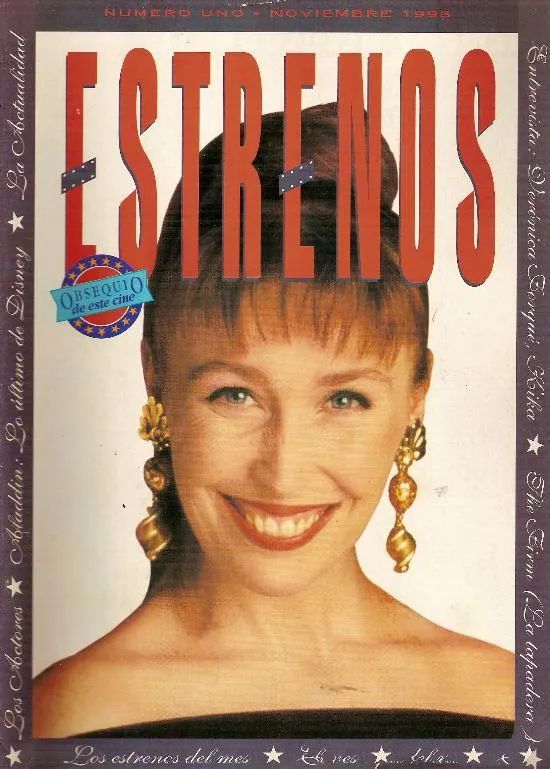 ESTRENOS DE CINE magazine side cover Issue 1 November 1993