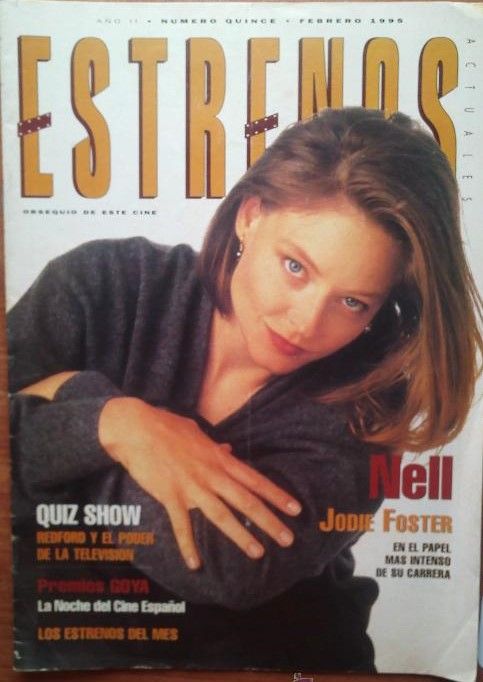 ESTRENOS DE CINE magazine side cover Issue 15 February 1995