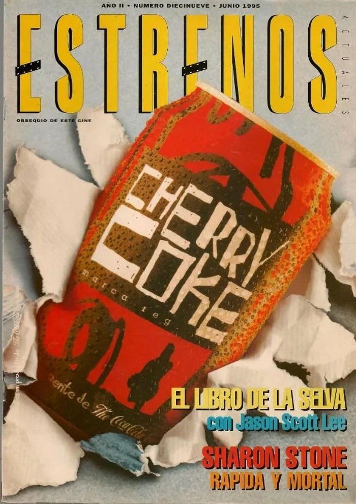 ESTRENOS DE CINE magazine side cover Issue 19 June 1995