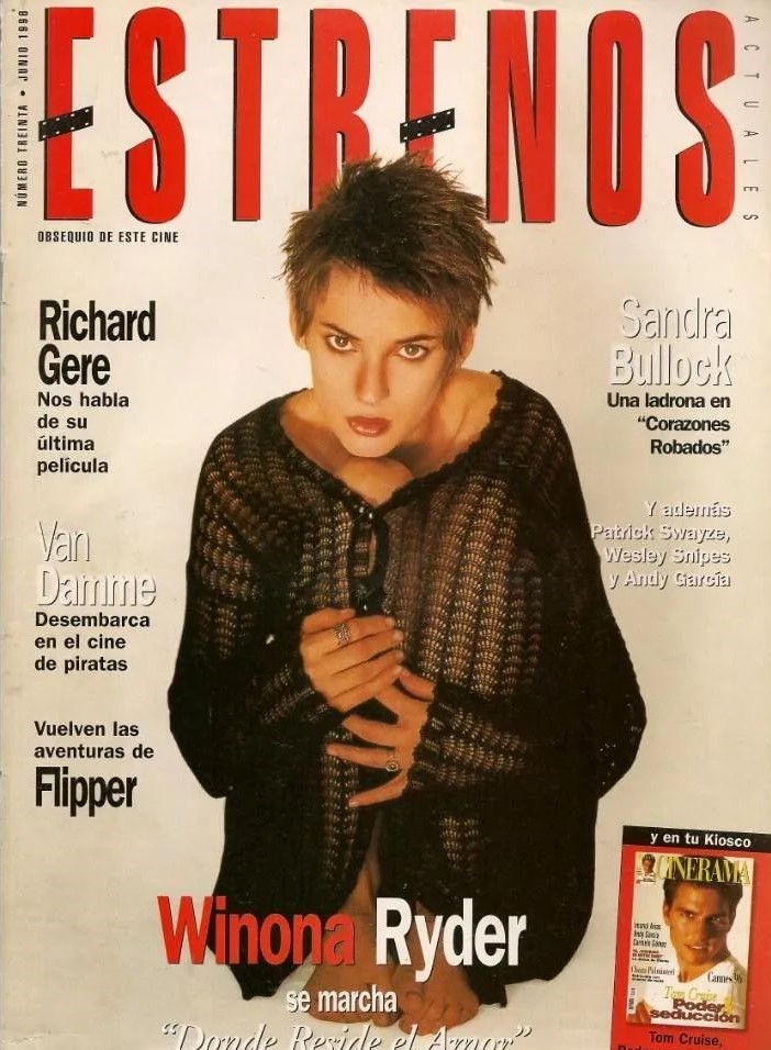 ESTRENOS DE CINE magazine side cover Issue 30 June 1996