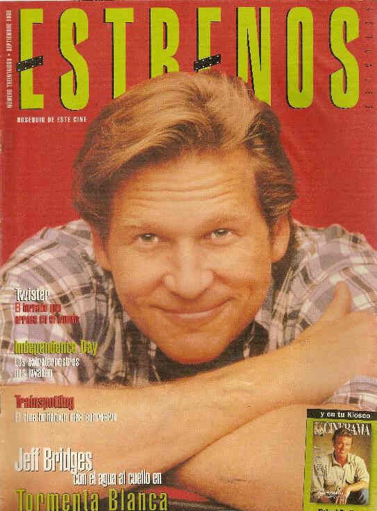 ESTRENOS DE CINE magazine side cover Issue 32 September 1996