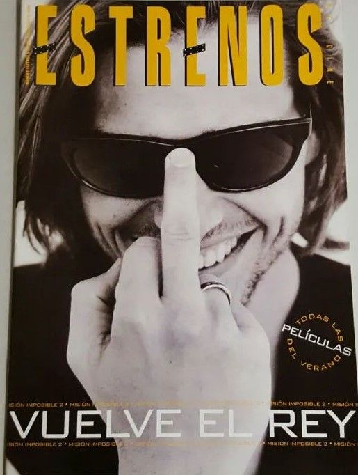 ESTRENOS DE CINE magazine side cover Issue 75 July/August 2000