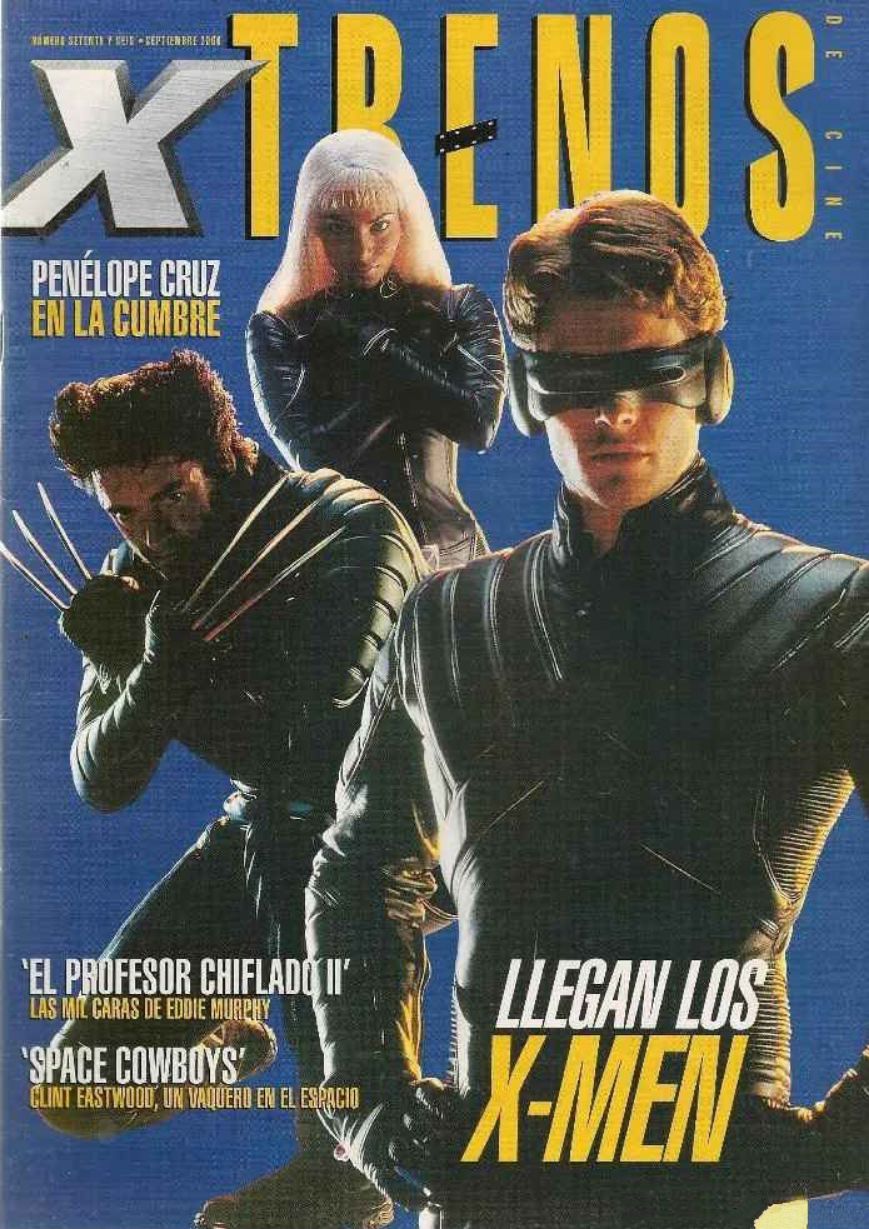 ESTRENOS DE CINE magazine side cover Issue 76 September 2000