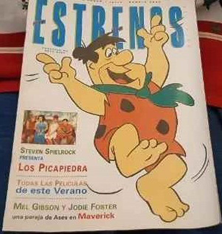 ESTRENOS DE CINE magazine side cover Issue 9 July/August 1994