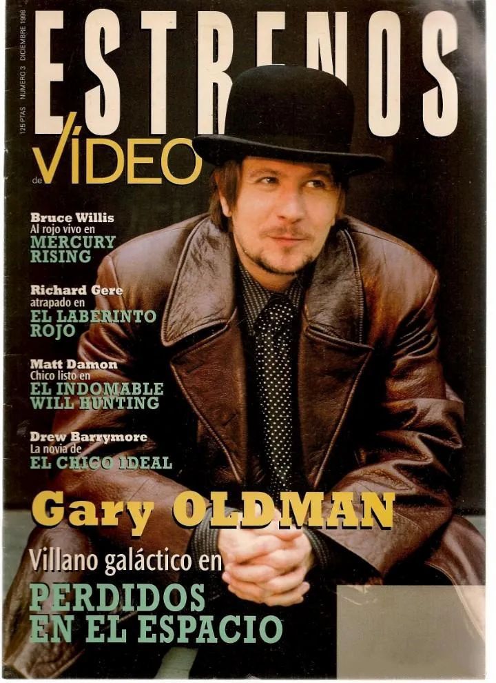 ESTRENOS DE VIDEO magazine side cover Issue 3 December 1998