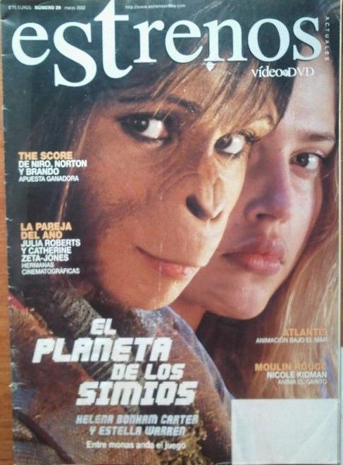 ESTRENOS DE VIDEO magazine side cover Issue 39 March 2002
