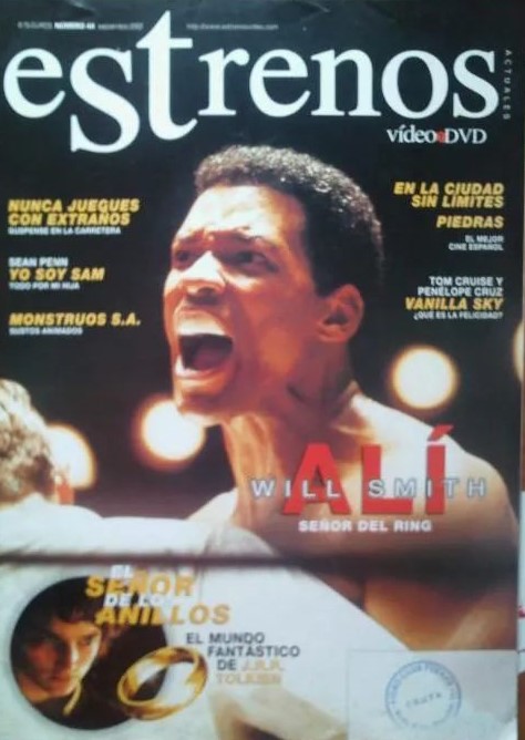 ESTRENOS DE VIDEO magazine side cover Issue 44 September 2002