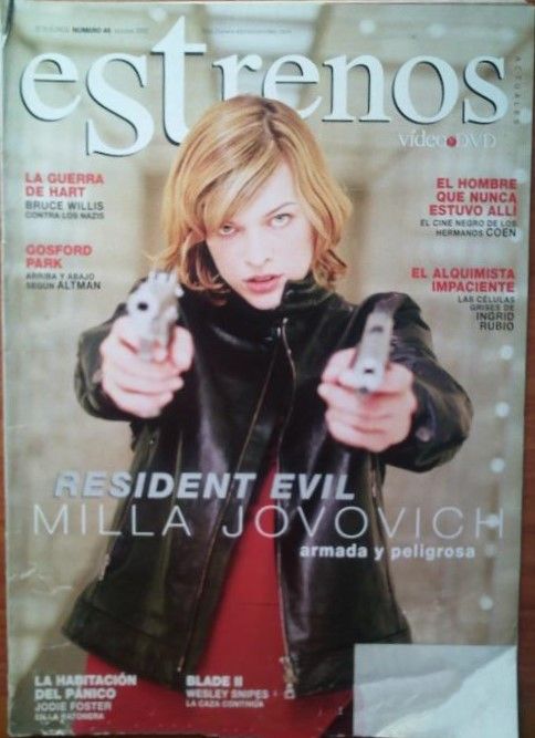 ESTRENOS DE VIDEO magazine side cover Issue 45 October 2002