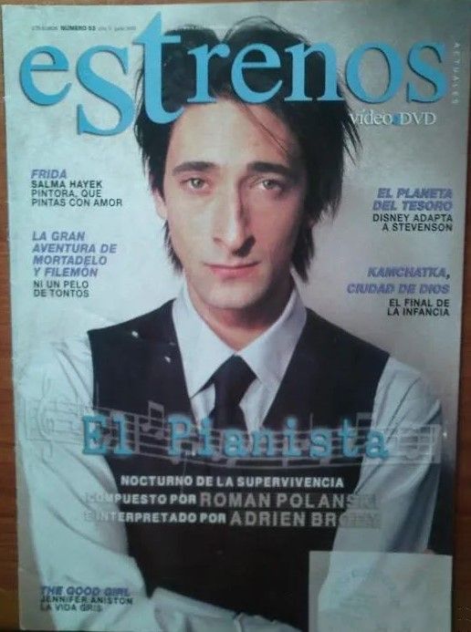 ESTRENOS DE VIDEO magazine side cover Issue 53 June 2003