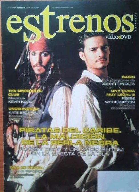 ESTRENOS DE VIDEO magazine side cover Issue 60 February 2004