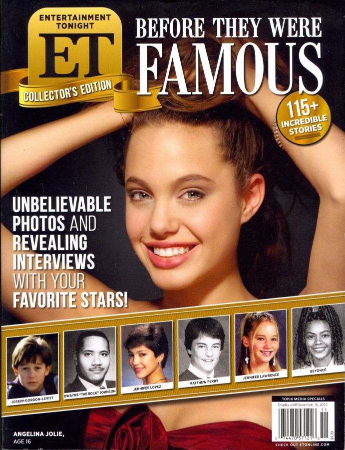 ENTERTAINMENT TONIGHT:BEFORE THEY WERE FAMOUS magazine side cover Issue 1 October/November 2015