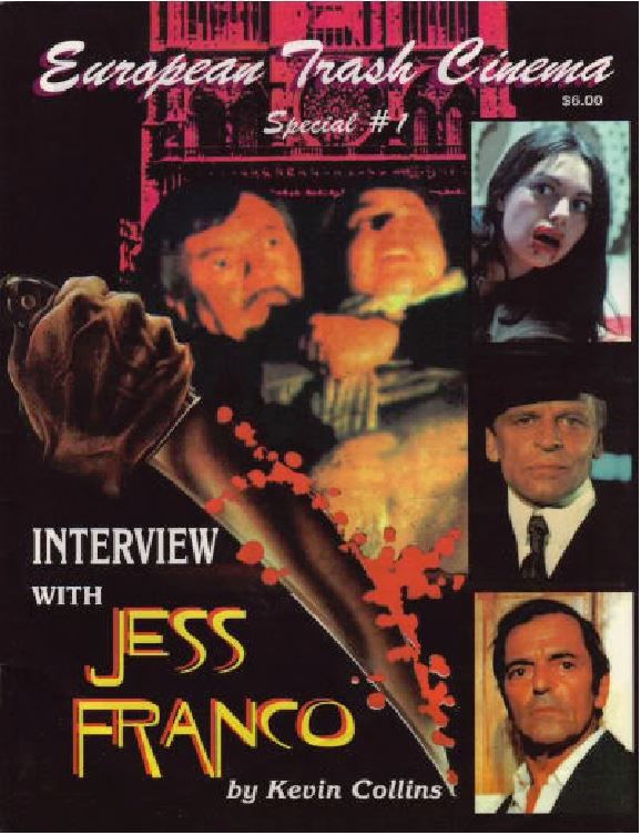 EUROPEAN TRASH CINEMA magazine side cover  Special # 1  1996