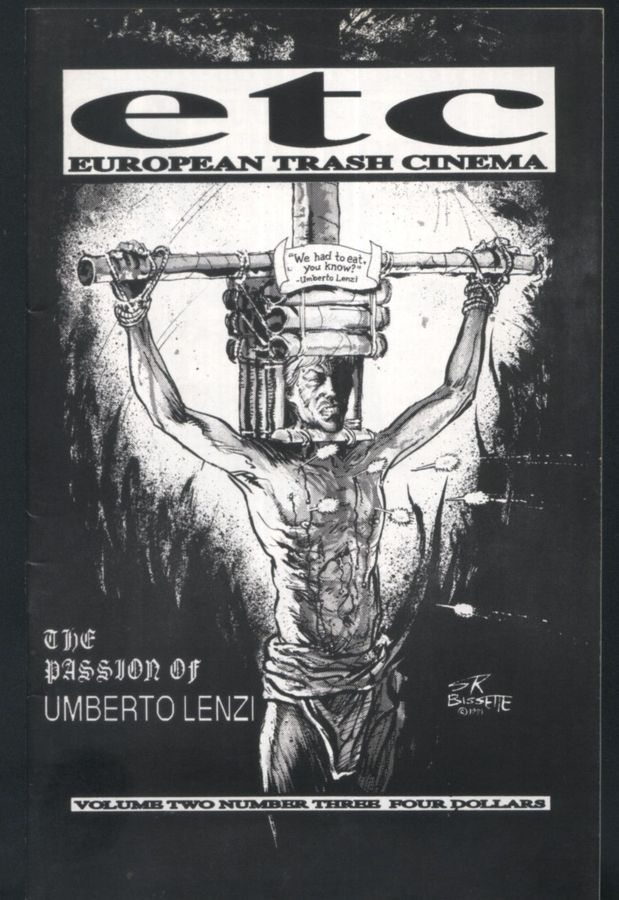 EUROPEAN TRASH CINEMA magazine side cover  Vol 2 # 3 July 1991