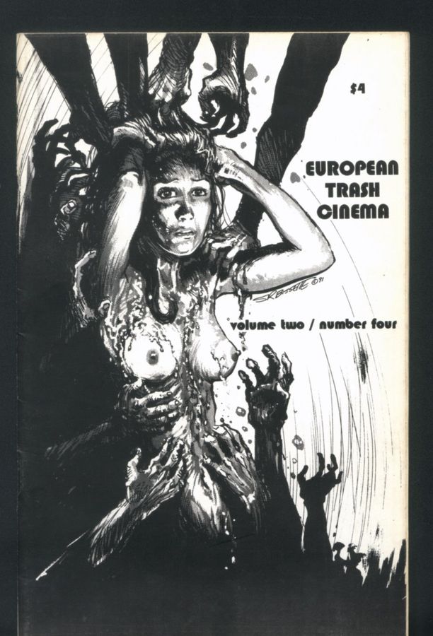 EUROPEAN TRASH CINEMA magazine side cover  Vol 2 # 4 October 1991