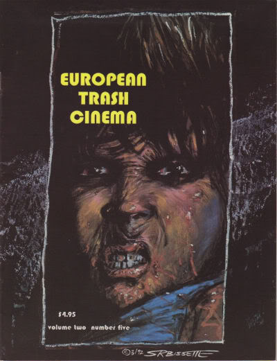 EUROPEAN TRASH CINEMA magazine side cover  Vol 2 # 5 April 1992