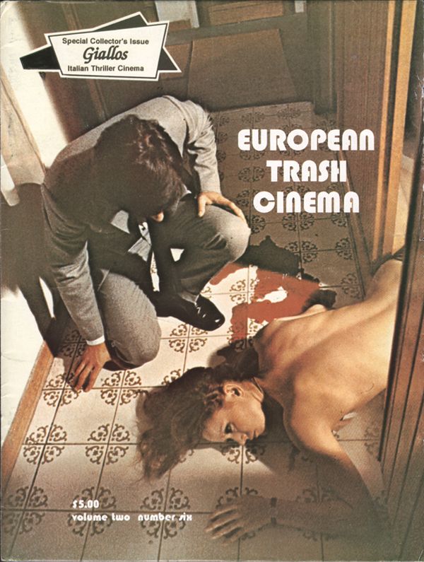 EUROPEAN TRASH CINEMA magazine side cover  Vol 2 # 6 August 1992