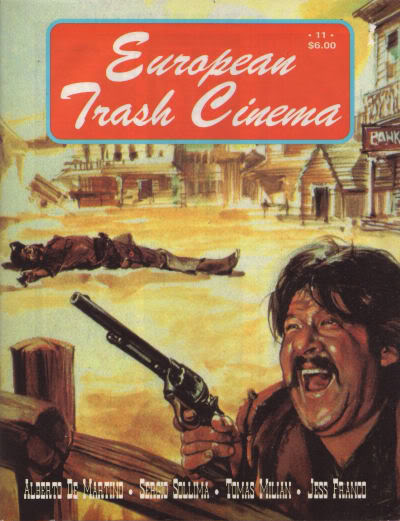 EUROPEAN TRASH CINEMA magazine side cover  Vol 2 # 11 April 1995