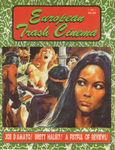 EUROPEAN TRASH CINEMA magazine side cover  Vol 2 # 12 July 1995