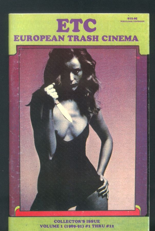 EUROPEAN TRASH CINEMA magazine side cover  Collectors Issue  