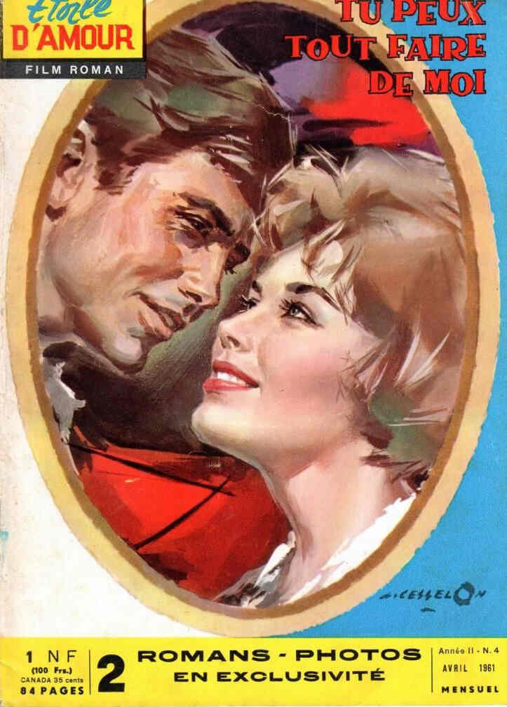 ETOILE D AMOUR magazine side cover April 1961