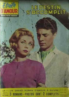 ETOILE D AMOUR magazine side cover Issue 26 23 March 1962