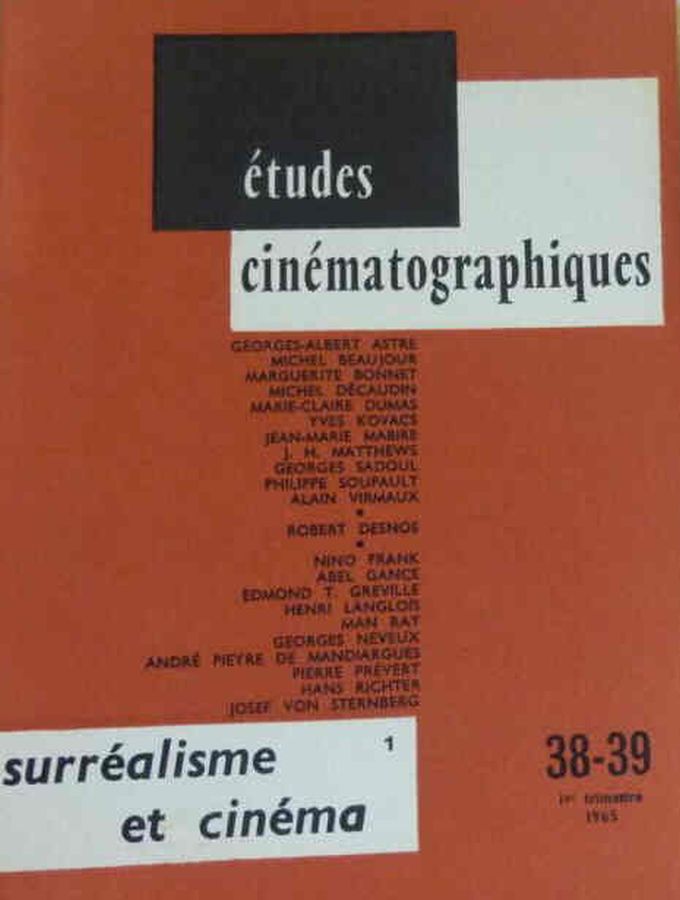 ETUDES CINEMATOGRAPHIQUES magazine side cover Issue 38-9   1965