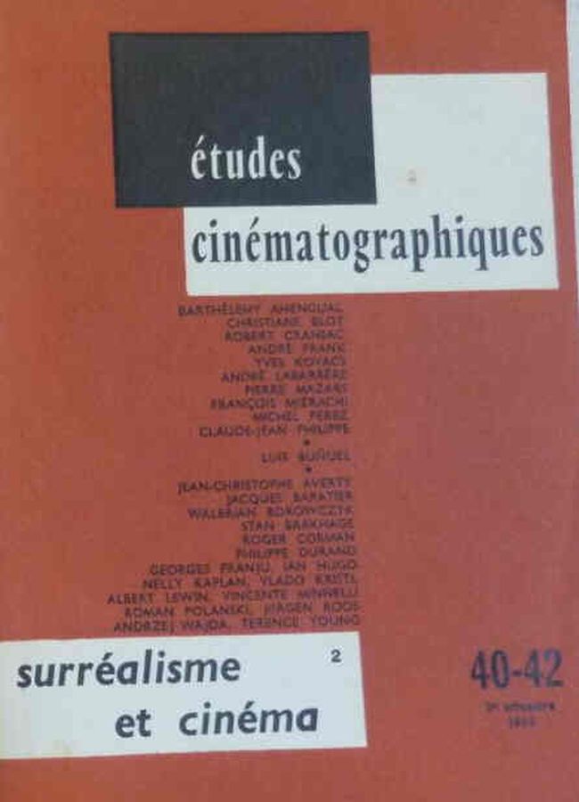 ETUDES CINEMATOGRAPHIQUES magazine side cover Issue 40-2   1965