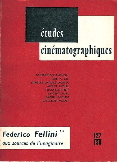ETUDES CINEMATOGRAPHIQUES magazine side cover Issue 127-130  