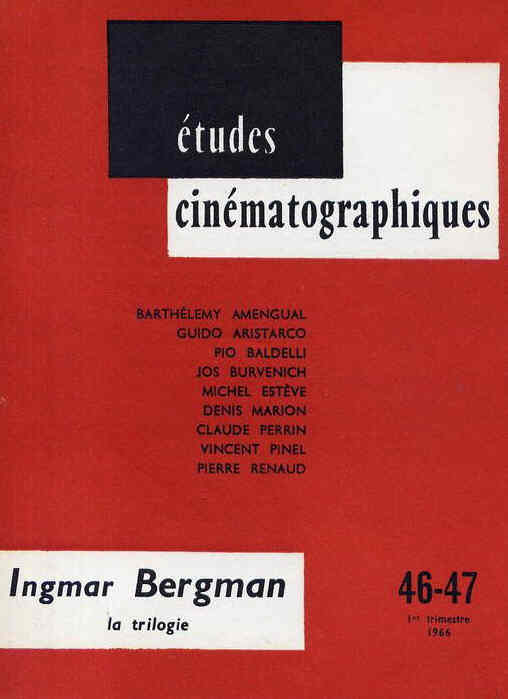 ETUDES CINEMATOGRAPHIQUES magazine side cover Issue 46/47  1966