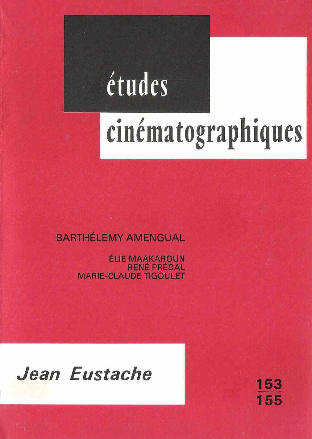ETUDES CINEMATOGRAPHIQUES magazine side cover Issue 153-155  