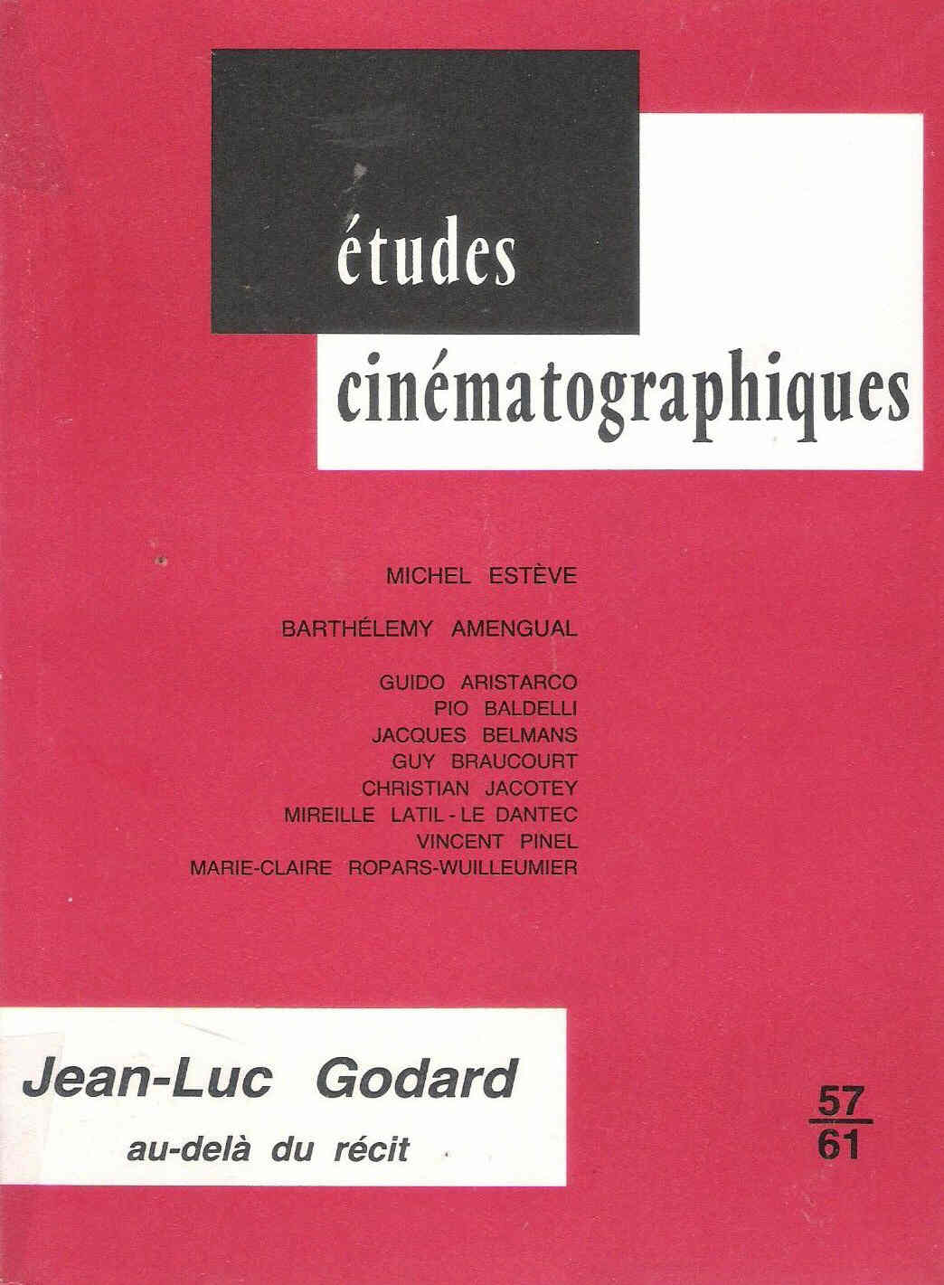 ETUDES CINEMATOGRAPHIQUES magazine side cover Issue 57-61  