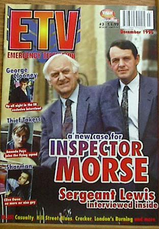 EMERGENCY TELEVISION magazine side cover Issue 3  1996