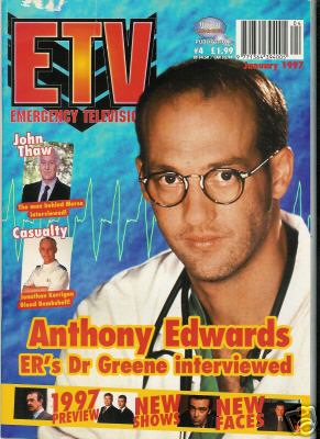 EMERGENCY TELEVISION magazine side cover Issue 4 January 1997