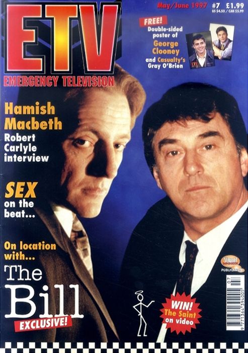 EMERGENCY TELEVISION magazine side cover Issue 7 May/June 1997