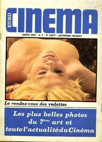 EURO CINEMA magazine side cover Issue 1 July 1972