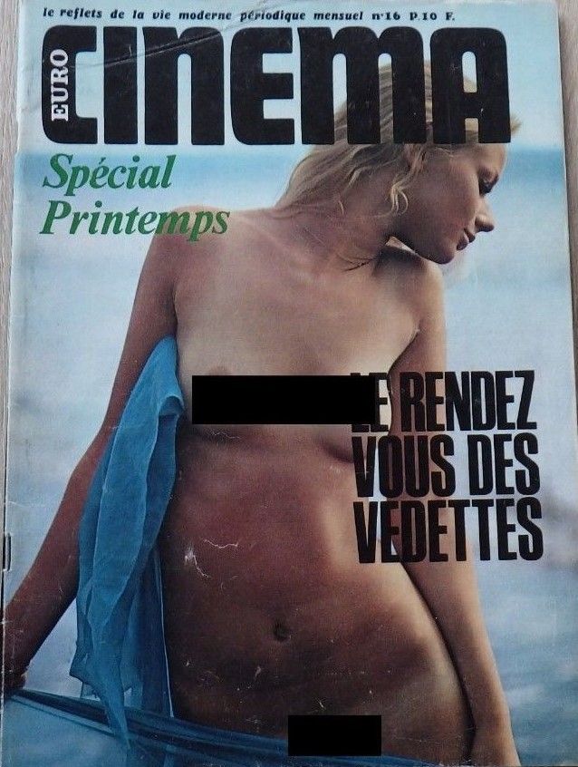 EURO CINEMA magazine side cover Issue 16 March 1974