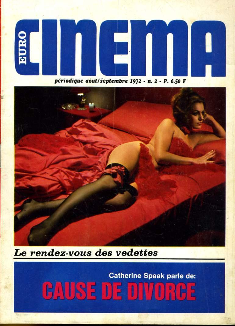 EURO CINEMA magazine side cover Issue 2 August/September 1972