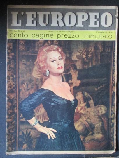 L EUROPEO magazine side cover Issue 48 27 November 1955