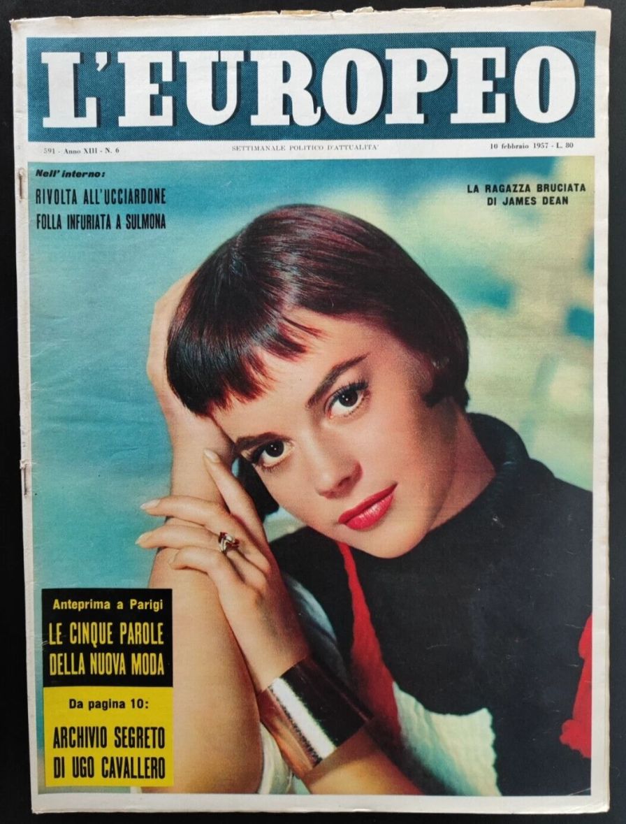 L EUROPEO magazine side cover 10 February 1957