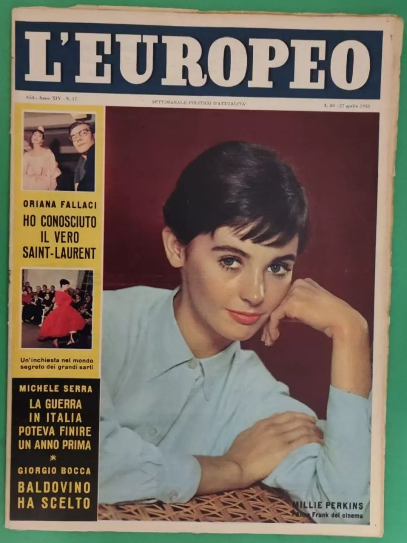 L EUROPEO magazine side cover Issue 17 27 April 1958