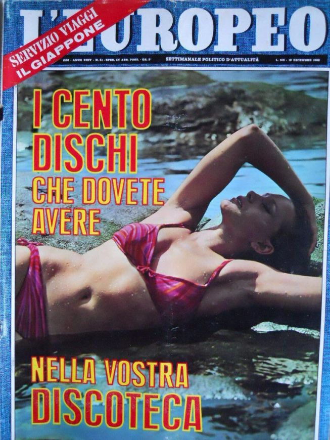 L EUROPEO magazine side cover Issue 51 15 December 1968