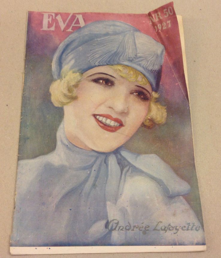 EVA magazine side cover Issue 50   1927