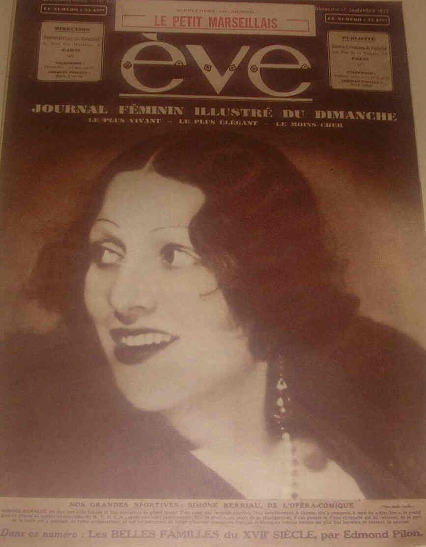 EVE  magazine side cover Issue 677 17 September 1933