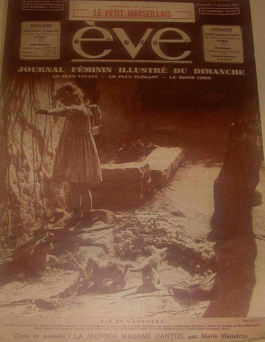 EVE  magazine side cover Issue 679 1 October 1933