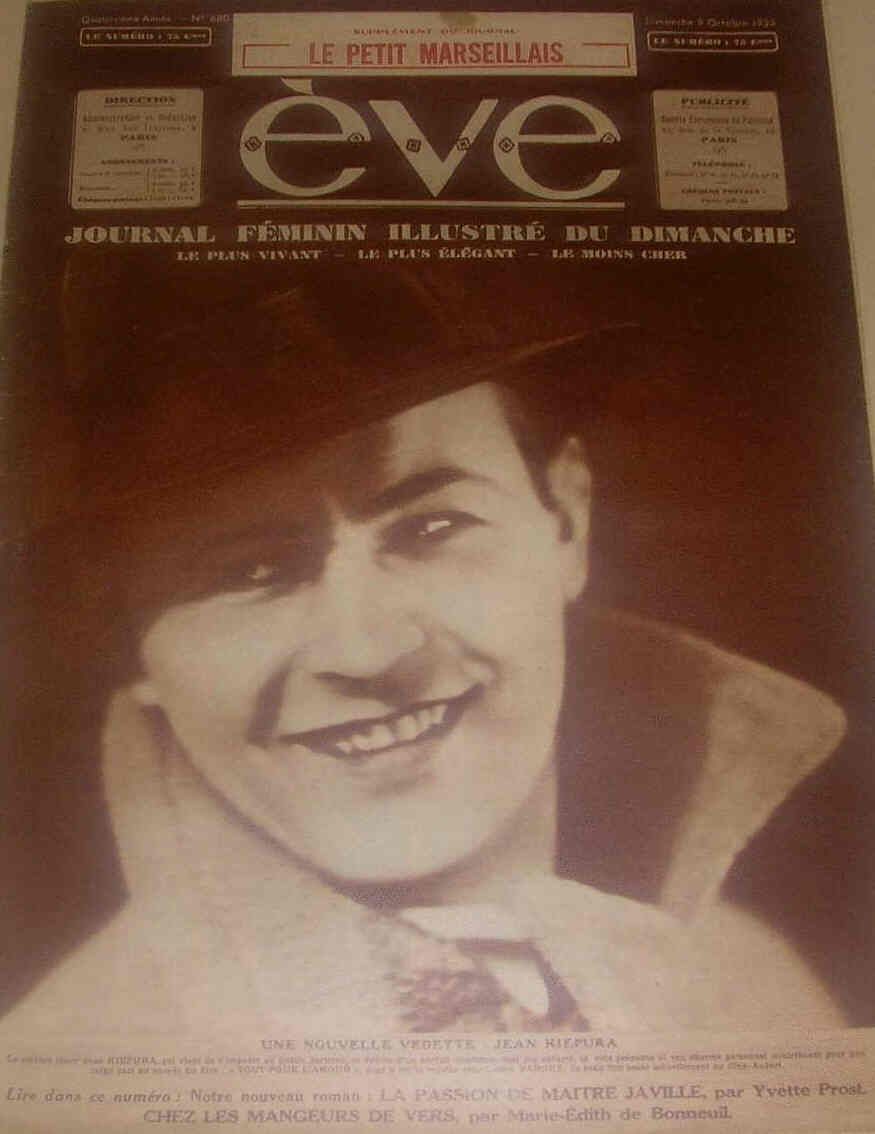 EVE  magazine side cover Issue 680 8 October 1933