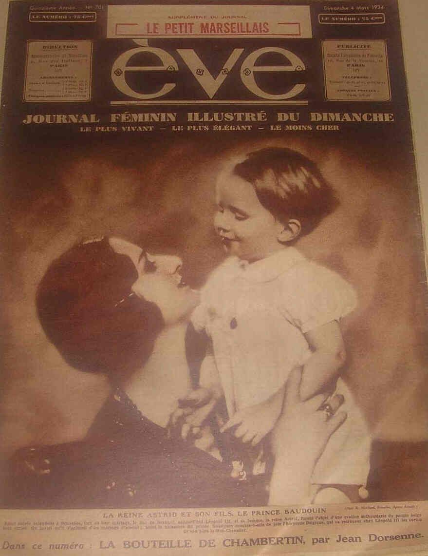 EVE  magazine side cover Issue 701 4 March 1934